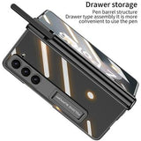 Samsung Galaxy Z Fold6 GKK Pencil Slot Magnetisk Hybrid Etui - Grå