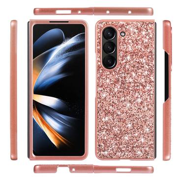 Samsung Galaxy Z Fold6 Glitter Series Hybrid Cover - Blå