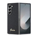 Samsung Galaxy Z Fold6 Guess Glitter Flakes Metal Logo Hybrid Cover - Sort