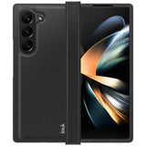 Samsung Galaxy Z Fold6 Imak Ruiyi Hybrid Cover - Karbonfiber - Sort