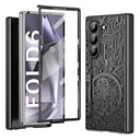 Samsung Galaxy Z Fold6 Mechanical Legend Galvaniseret plastik cover - Sort