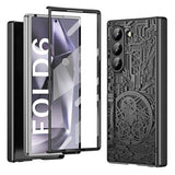 Samsung Galaxy Z Fold6 Mechanical Legend Galvaniseret plastik cover - Sort
