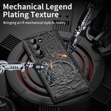 Samsung Galaxy Z Fold6 Mechanical Legend Galvaniseret plastik cover - Sort