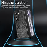 Samsung Galaxy Z Fold6 Mechanical Legend Galvaniseret plastik cover - Sort