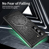 Samsung Galaxy Z Fold6 Mechanical Legend Galvaniseret plastik cover - Sort