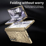 Samsung Galaxy Z Fold6 Mechanical Legend Galvaniseret plastik cover - Guld