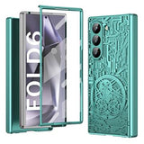 Samsung Galaxy Z Fold6 Mechanical Legend Galvaniseret plastik cover - Grøn