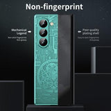 Samsung Galaxy Z Fold6 Mechanical Legend Galvaniseret plastik cover - Grøn