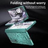 Samsung Galaxy Z Fold6 Mechanical Legend Galvaniseret plastik cover - Grøn