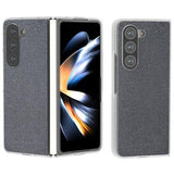 Samsung Galaxy Z Fold6 Rhinestone Tekstur Hybrid Cover - Sort