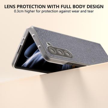 Samsung Galaxy Z Fold6 Rhinestone Tekstur Hybrid Cover - Sort