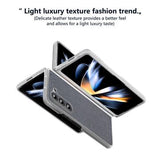 Samsung Galaxy Z Fold6 Rhinestone Tekstur Hybrid Cover - Sort