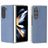 Samsung Galaxy Z Fold6 Rhinestone Tekstur Hybrid Cover - Blå