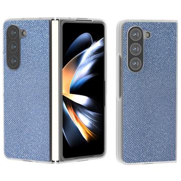 Samsung Galaxy Z Fold6 Rhinestone Tekstur Hybrid Cover - Blå