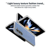 Samsung Galaxy Z Fold6 Rhinestone Tekstur Hybrid Cover - Blå