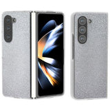 Samsung Galaxy Z Fold6 Rhinestone Tekstur Hybrid Cover - Sølv