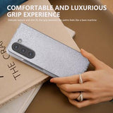Samsung Galaxy Z Fold6 Rhinestone Tekstur Hybrid Cover - Sølv