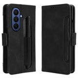 Samsung Galaxy Z Fold7 Kortholder Pung Etui med Penholder - Sort