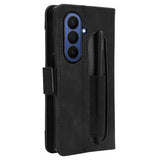Samsung Galaxy Z Fold7 Kortholder Pung Etui med Penholder - Sort