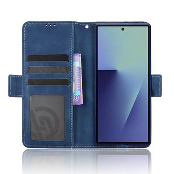 Samsung Galaxy Z Fold7 Kortholder Pung Etui - Blå