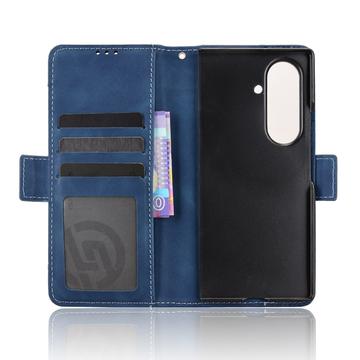 Samsung Galaxy Z Fold7 Kortholder Pung Etui - Blå