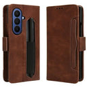 Samsung Galaxy Z Fold7 Kortholder Pung Etui med Penholder - Brun
