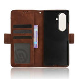 Samsung Galaxy Z Fold7 Kortholder Pung Etui med Penholder - Brun