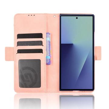 Samsung Galaxy Z Fold7 Kortholder Pung Etui - Pink