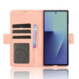 Samsung Galaxy Z Fold7 Kortholder Pung Etui med Penholder - Pink