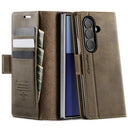 Samsung Galaxy Z Fold7 Caseme 033 Pung Etui med Kalvemønster og RFID-blokering - Kaffe