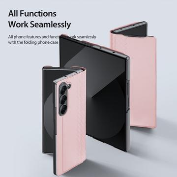 Samsung Galaxy Z Fold7 Dux Ducis Bril Flip Cover - Pink