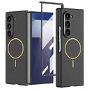 Samsung Galaxy Z Fold7 GKK Magnetisk slankt cover med skærmbeskyttelse hærdet glas - Sort
