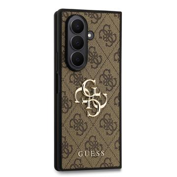 Samsung Galaxy Z Fold7 Guess 4G Big Metal Logo Hybrid Cover - Brun