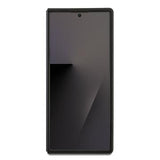 Samsung Galaxy Z Fold7 Karl Lagerfeld Saffiano Metal Karl and Choupette Cover - Sort