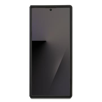 Samsung Galaxy Z Fold7 Karl Lagerfeld Saffiano Metal Karl and Choupette Cover - Sort