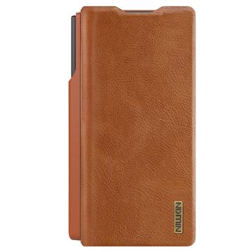 Samsung Galaxy Z Fold7 Nillkin Qin Pro Flip Cover - Brun