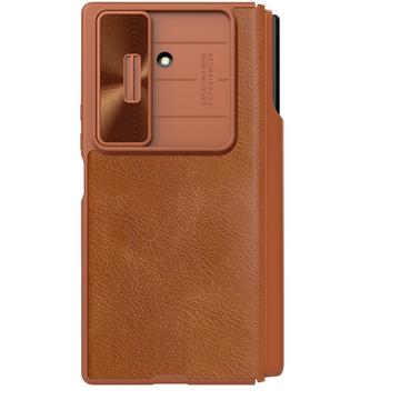 Samsung Galaxy Z Fold7 Nillkin Qin Pro Flip Cover - Brun