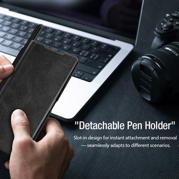 Samsung Galaxy Z Fold7 Nillkin Qin Pro Flip Cover - Brun