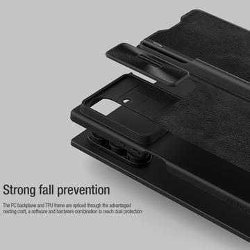 Samsung Galaxy Z Fold7 Nillkin Qin Pro Flip Cover - Brun