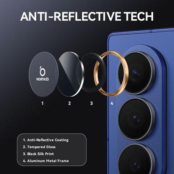 Samsung Galaxy Z Fold7 Northjo kameralinsebeskyttelsessæt - guld