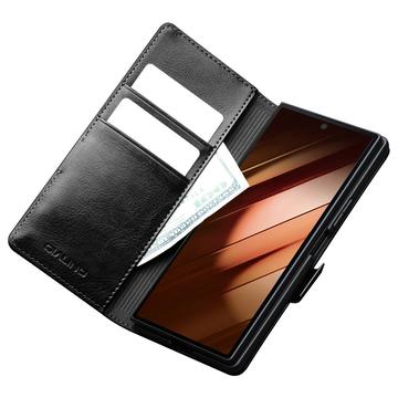 Samsung Galaxy Z Fold7 Qialino Classic Læderpung - Sort