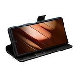 Samsung Galaxy Z Fold7 Qialino Classic Læderpung - Sort