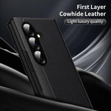Samsung Galaxy Z Fold7 Smart Clear View Flip-etui med kortholder - Sort