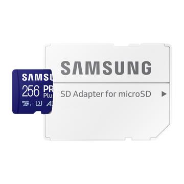 Samsung Pro Plus microSDXC-hukommelseskort med SD-adapter MB-MD256SA/EU - 256 GB