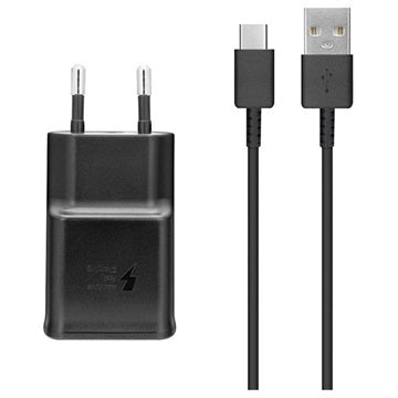 Samsung Hurtig USB-C Rejseoplader EP-TA200EBE / EP-TA20EB - Bulk - Sort