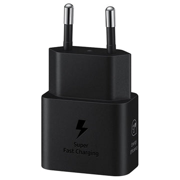 Samsung USB-C Strømadapter med Kabel EP-T2510XBEGEU - 25W - Sort