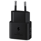Samsung USB-C Strømadapter med Kabel EP-T2510XBEGEU - 25W - Sort