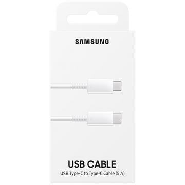 Samsung USB-C til USB-C-kabel EP-DN975BWEGWW - 1m, 5A, 100W - Hvid