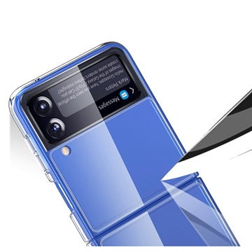 Ridsefast Samsung Galaxy Z Flip4 Hybrid Cover - Gennemsigtig