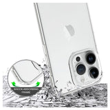 iPhone 15 Pro Ridsefast Hybrid Cover - Gennemsigtig